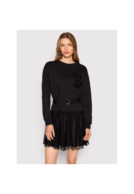 Ermanno Firenze Плетена рокля Q024EI2 Черен Regular Fit - Pepit.bg