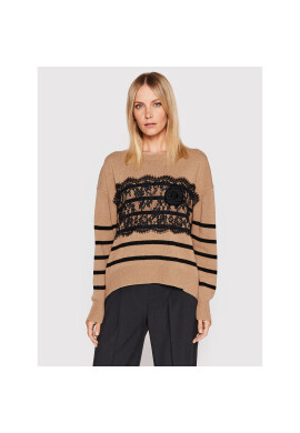 Ermanno Firenze Пуловер M026EH8 Кафяв Regular Fit - Pepit.bg