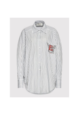 Ermanno Firenze Риза D40EK023E95 Бял Relaxed Fit - Pepit.bg