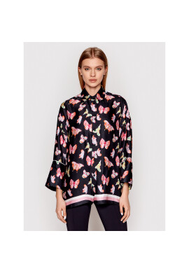 Ermanno Firenze Риза D40EK025EA3 Черен Loose Fit - Pepit.bg
