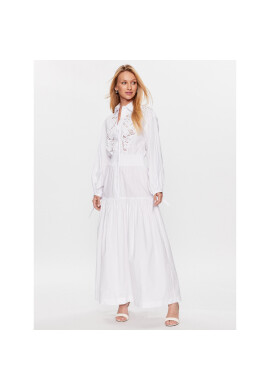 Ermanno Firenze Рокля тип риза D42EQ028ET1 Бял Regular Fit - Pepit.bg