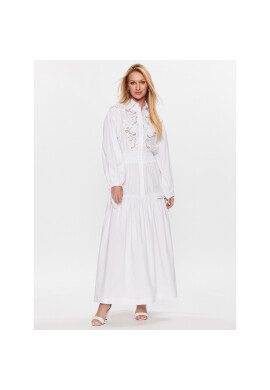 Ermanno Firenze Рокля тип риза D42EQ028ET1 Бял Regular Fit - Pepit.bg