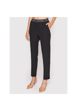 Ermanno Firenze Текстилни панталони P024E26 Черен Regular Fit - Pepit.bg
