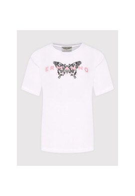 Ermanno Firenze Тишърт D40EL034EB2 Бял Relaxed Fit - Pepit.bg