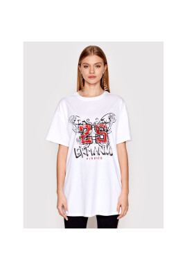 Ermanno Firenze Тишърт D40EL06 Бял Regular Fit - Pepit.bg
