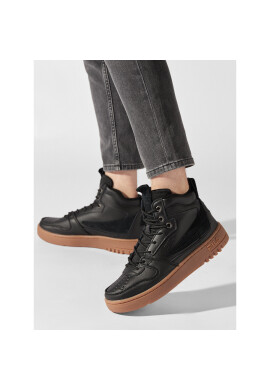 Fila Сникърси Fxventuno O Mid FFM0155.80010 Черен - Pepit.bg