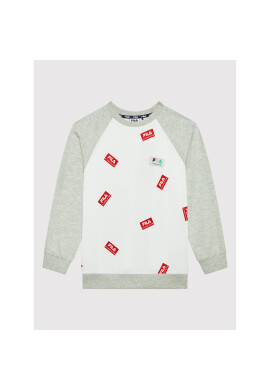 Fila Суитшърт Tuningen Aop FAT0048 Бял Regular Fit - Pepit.bg