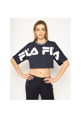 Fila Тишърт Barr 687497 Тъмносин Cropped Fit - Pepit.bg