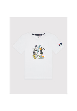 Fila Тишърт Landscheid FAK0024 Бял Regular Fit - Pepit.bg
