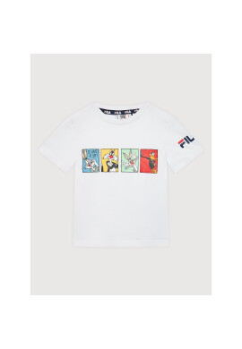 Fila Тишърт Lasel FAK0018 Бял Regular Fit - Pepit.bg