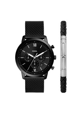 Fossil Часовник Neutra FS5786SET Черен - Pepit.bg