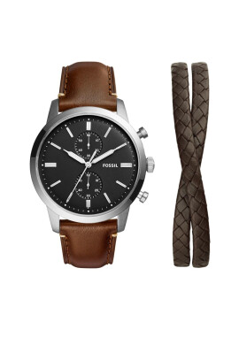 Fossil Часовник Townsman FS5967SET Кафяв - Pepit.bg