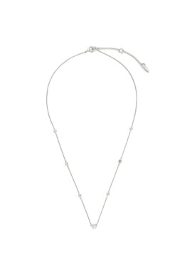 Fossil Колие Glitz By The Yard JFS00453040 Сребрист - Pepit.bg