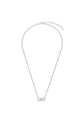 Fossil Колие Infinite Love JFS00394040 Сребрист - Pepit.bg