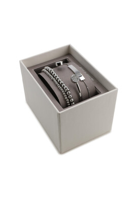 Fossil Комплект 3 гривни Gift Set JGFTSET1045 Сребрист - Pepit.bg