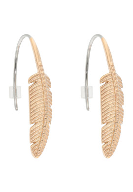 Fossil Обици Feathers JF03668791 Златист - Pepit.bg
