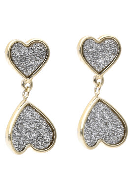 Fossil Обици Paper Glitz JF03939710 Златист - Pepit.bg
