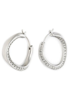 Fossil Обици Twist JF01144040 Сребрист - Pepit.bg