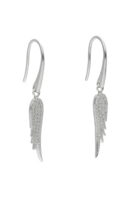 Fossil Обици Wings JFS00533040 Сребрист - Pepit.bg