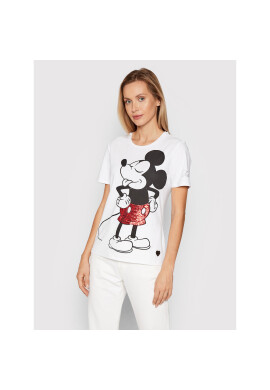 Fracomina Тишърт FD21WT3001J40109 Бял Regular Fit - Pepit.bg