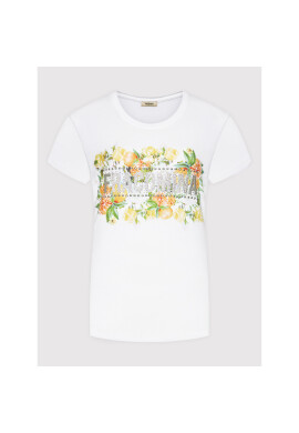 Fracomina Тишърт FR22ST3033J401N5 Бял Regular Fit - Pepit.bg