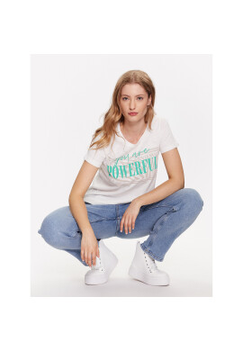 Fransa Тишърт 20611763 Бял Regular Fit - Pepit.bg