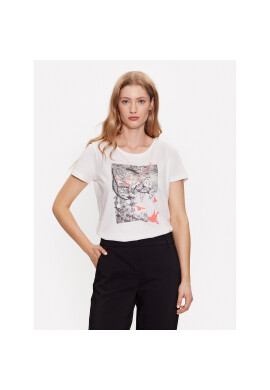 Fransa Тишърт 20611872 Бял Regular Fit - Pepit.bg
