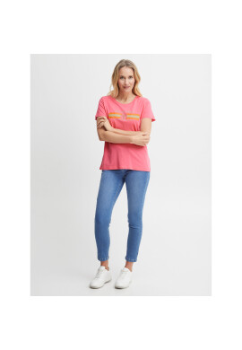 Fransa Тишърт 20612083 Розов Regular Fit - Pepit.bg