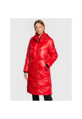Frieda & Freddies Пухено яке 8870A Червен Regular Fit - Pepit.bg