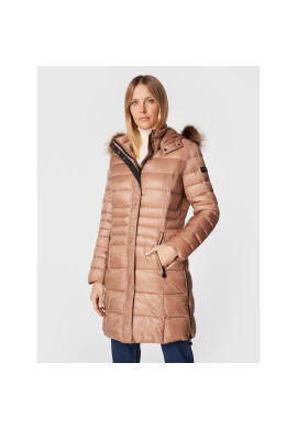 Frieda & Freddies Пухено яке 8884C Кафяв Regular Fit - Pepit.bg