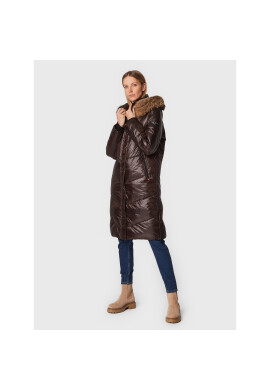 Frieda & Freddies Пухено яке 8870C Кафяв Regular Fit - Pepit.bg