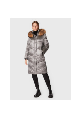 Frieda & Freddies Пухено яке 8870C Сребрист Regular Fit - Pepit.bg