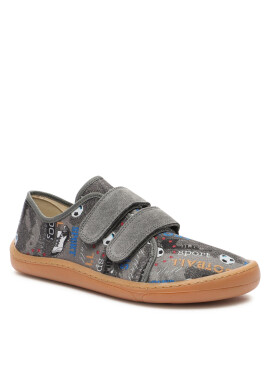 Froddo Сникърси Barefoot Canvas G1700358-7 Dd Сив - Pepit.bg