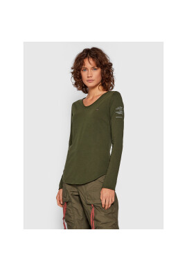 G-Star Raw Блуза Rolled Edge D19975-C506-6059 Зелен Regular Fit - Pepit.bg