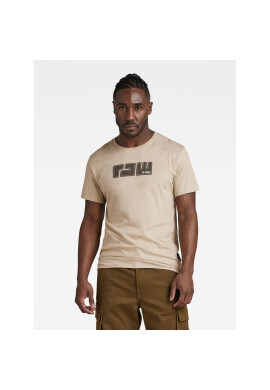 G-Star Raw Тишърт D23710-336-C531 Бежов Regular Fit - Pepit.bg