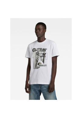 G-Star Raw Тишърт HQ D23899-C336-110 Бял Regular Fit - Pepit.bg