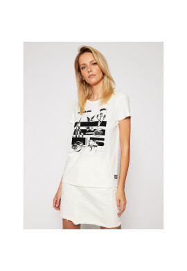 G-Star Raw Тишърт Logo Thistle D18534-336-111 Бял Regular Fit - Pepit.bg