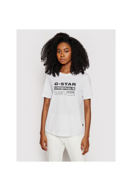 G-Star Raw Тишърт Lyon D19953-4107-110 Бял Regular Fit - Pepit.bg