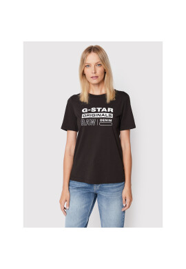 G-Star Raw Тишърт Lyon D19953-4107-6484 Черен Regular Fit - Pepit.bg