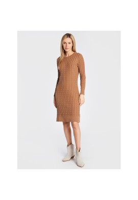 Gant Плетена рокля Twisted Cable 4502048 Бежов Regular Fit - Pepit.bg