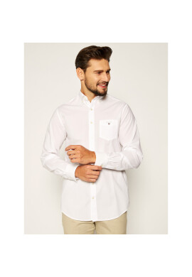 Gant Риза The Broadcloth Reg 3046400 Бял Regular Fit - Pepit.bg