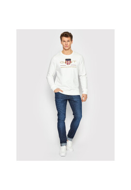 Gant Суитшърт Archive Shield 2046071 Бял Regular Fit - Pepit.bg