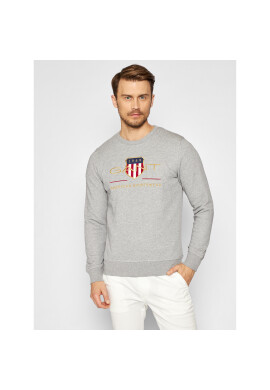 Gant Суитшърт Archive Shield 2046071 Сив Regular Fit - Pepit.bg