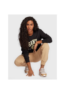 Gant Суитшърт Crest Shield 4203666 Черен Regular Fit - Pepit.bg