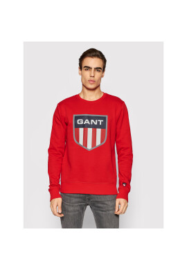 Gant Суитшърт Retro Shield 2046085 Червен Regular Fit - Pepit.bg