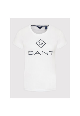Gant Тишърт 4200396 Бял Regular Fit - Pepit.bg