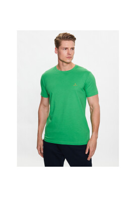 Gant Тишърт Contrast Logo 2053004 Зелен Regular Fit - Pepit.bg