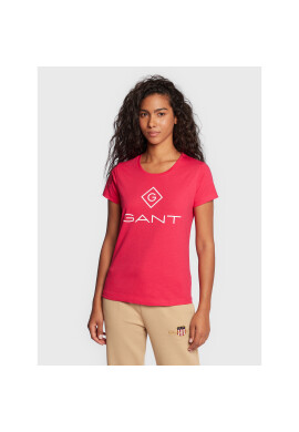 Gant Тишърт Lock Up 4200396 Розов Regular Fit - Pepit.bg