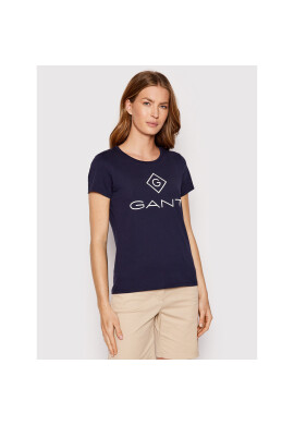 Gant Тишърт Lock Up 4200396 Тъмносин Regular Fit - Pepit.bg