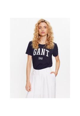 Gant Тишърт Logo 4200670 Тъмносин Regular Fit - Pepit.bg